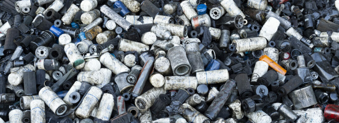 Recycling of oil filters