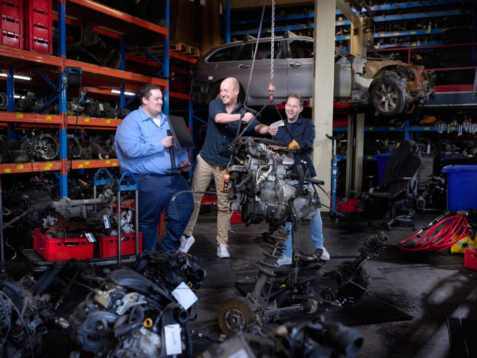 Autonet vlnr: alexander geleijns, michiel ’t jong, raymond lindhout